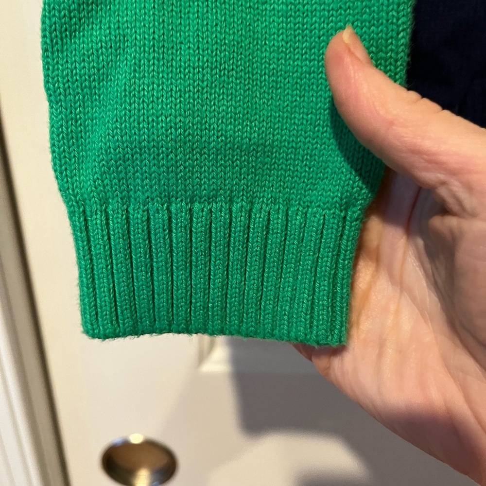 J Crew size S color block quarter-zip sweater - Picture 6 of 10